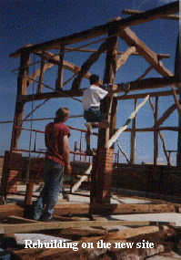 Reassembling at the new site